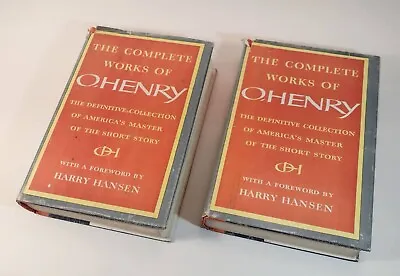 The Complete Works Of O'Henry Volume 1 & 2 Collection Short Story HC/DJ 1953 VTG • $21.95