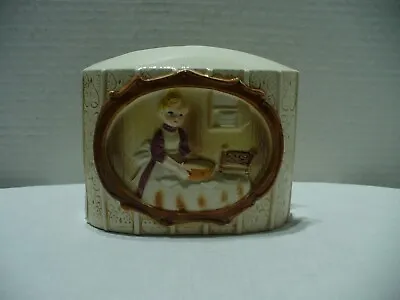 Sears Napkin Holder 1978 Woman In Kitchen Ceramic • $12.99