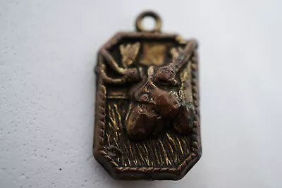 Miniature Moose/Elk Pendant Bronze/Copper Tone 1  Tall By .5  Wide  • $10