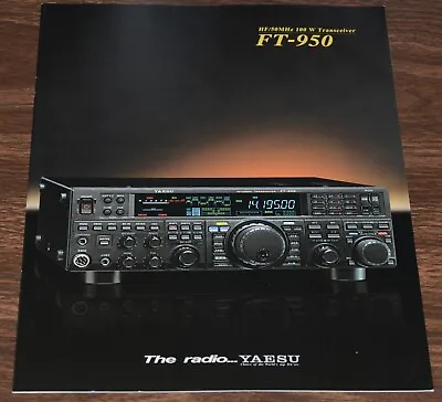 BROCHURE: YAESU FT-950 HF/50Mhz TRANSCEIVER • $25