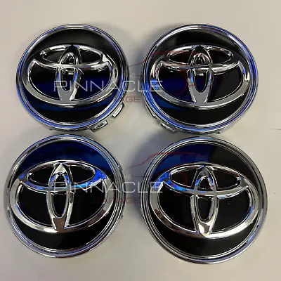 4PCS TOYOTA 62mm Black Wheel Center Caps Camry Avalon RAV4 C-HR PriusVS Corolla • $20.95