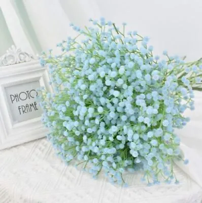 Artificial Gypsophila Flowers Fake Baby's Breath Silk Bouquet Home Wedding Decor • £3.25