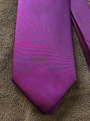 NWT Charles Tyrwhitt Tie Solid Magenta Ribbed Silk Twill • $99