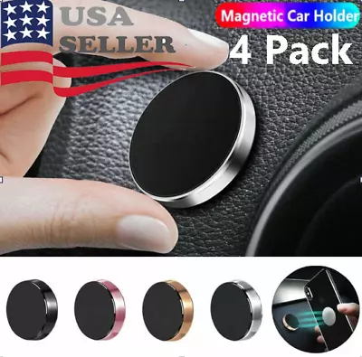 4Pack Magnetic Universal Car Mount Holder For Cell Phone Samsung Galaxy IPhone • $2.99