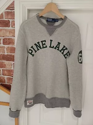 Polo Ralph Lauren NY 'Pine Lake' Sweatshirt - Size Medium - Grey  • £50