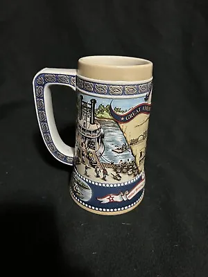 Miller High Life Great American Achievements Beer Stein 1989 First River Steamer • $19.99