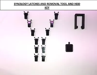 12 Synology Repair Push-lock Latches+removal Tool+key Kit For D3d5d6disktrays • $14.99