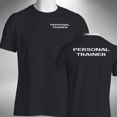 Personal Trainer T-Shirt Gym Instructor Wear Training Fitness Workout Top • £10.49