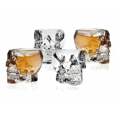 Shot Glass Cup Crystal Skull Head Cup For Whiskey Wine Vodka Transparent Home • $7.82