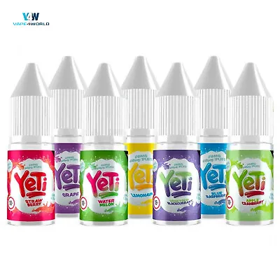 Yeti Premium Nic Salts E Liquid Vape Juice 10mg & 20mg VG 60 / PG 40 Yeti Salts • £23.99