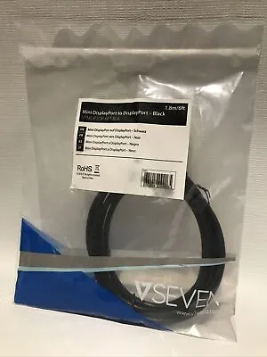 V7 1.8M Mini-Displayport To Displayport Cable - Black • $10.95