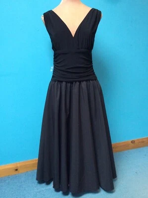 £16 • Buy JESSICA HOWARD SLEEVELESS V NECK PARTY OCCASION 1950s LOOK LITTLE BLACK DRESS 14