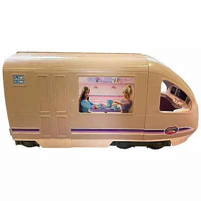 2001 Mattel Barbie Fold Out Travel Train Playset Toy Set Dining Playroom Vintage • $54.72