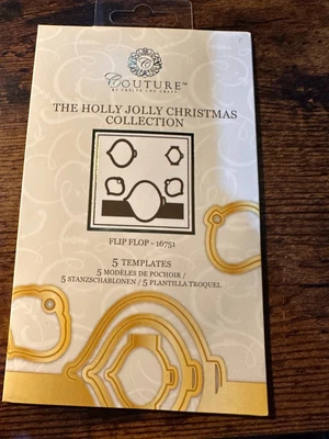 £2.50 • Buy Create & Craft Couture Die Set - THE HOLLY JOLLY CHRISTMAS COLLECTION Flip Flop