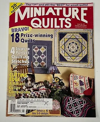 Miniature Quilts Vintage Magazines 2001 20+ Patterns Designs Back Issues #53 • $9.99