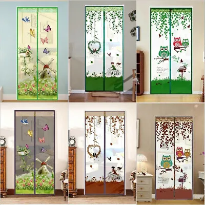 Magnetic Automatic Closing Door Curtain Bug Insect Fly Mosquito Screen Net Mesh • £6.95