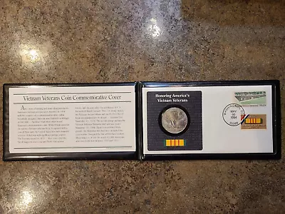 1994 Vietnam Veterans Memorial Commemorative Silver Dollar US Coin/Stamps • $25