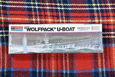 Monogram/ Aurora German U-Boat “Wolfpack” Model Kit 1/209 Scale Kit#3102 Sealed • £34.50