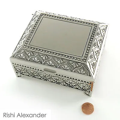 Monogrammed Personalized Jewelry Boxes Velvet Lined Free Engraving • $29.99