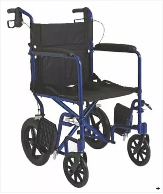 MedLine Aluminum Transport Chair With 12-Inch Wheels • $209.99