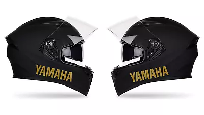 2x Yamaha R1 R2 R3 Helmet Sticker Decal 150mm GOLD • $11.50