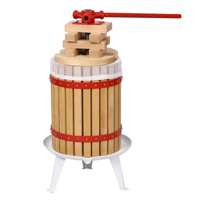 $195 • Buy Fruit Wine Press 4.8 Gallon Solid Wood Basket Cider Press Apple Berries Press