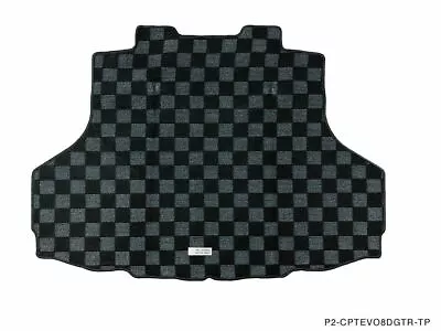 P2M Dark Grey Checkered Carpet Rear Trunk Mat For Mitsubishi Lancer Evo 8 9 New • $75