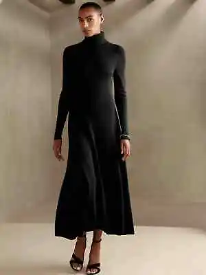 New Banana Republic Black  Bea Merino Sweater Dress Small S #511920 • $129.99