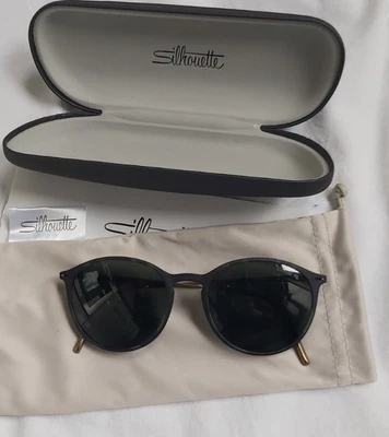 £150 • Buy Silhouette Polarized Sunglasses 4079/75 5540 Sun Lite Titanium Acetate Frame 
