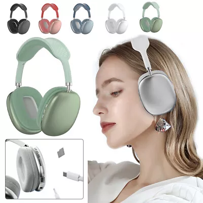Wireless Bluetooth 5.3 Headphones Over Ear Stereo Bass Noise Cancelling Headset • $29.99