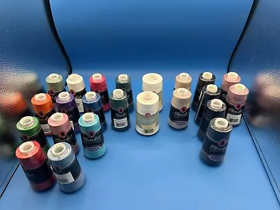 Lot Of 23 NEW Maxi-Lock Serger Thread (21) 3000 Yds (2) 6000 Yds Assorted Colors • $52.99