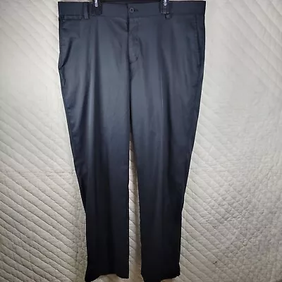 Nike Golf Mens Flat Front Performance Dri-Fit Pants Black 34x30 EUC • $22.88