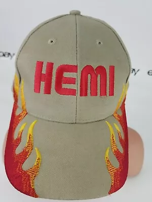 Vintage Hot Rod Hat Cap HEMI Dodge Mopar Flames Embroidered  • $38.75