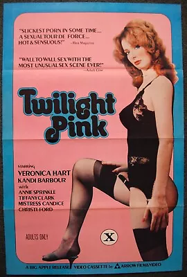 Twilight Pink – Veronica Hart – Original 1981 X-rated Adult Movie Poster Nm • $49.99