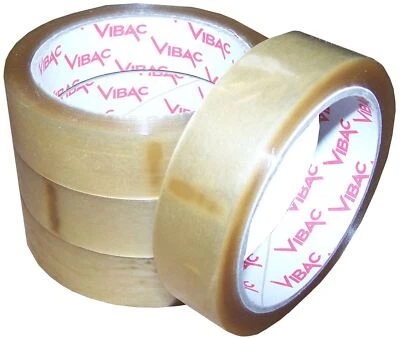 £142.94 • Buy 72 X Rolls Vibac PP30 Stylus Clear Packaging Tape 25mm X 75m Premium Quality 