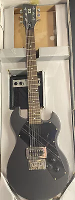 $94.50 • Buy First Act 222 2008 Black Electric Guitar With Strap &Amp & Box Adam Levine..