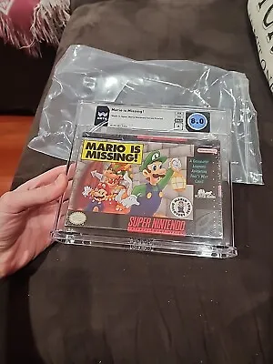 Mario Is Missing New Super Nintendo SNES Factory Sealed WATA VGA Grade 8.0 A • $899.99