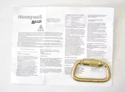 Honeywell Miller Locking Carabiner N-251G 30kN 21 BAG 362:2004 Z259.12 • $18.99