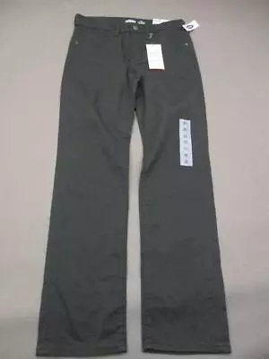 NWT Old Navy Size 12 Boys Green Flex Denim Karate Slim Straight Jeans T771 • $10