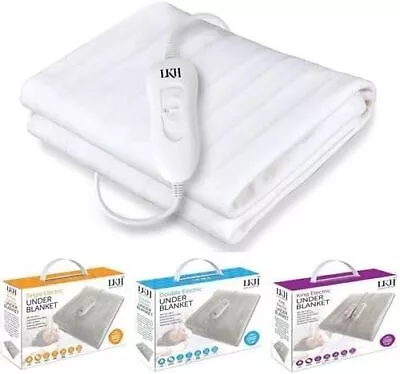 Electric Blanket Heated Under Blanket 3 Heat Settings Single Double King Size • £28.99