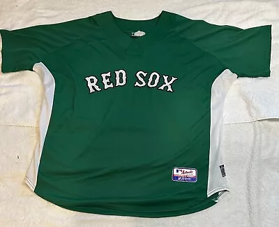 Vintage St. Patrick's Day Boston Red Sox Green Jersey 2XL • $77.55