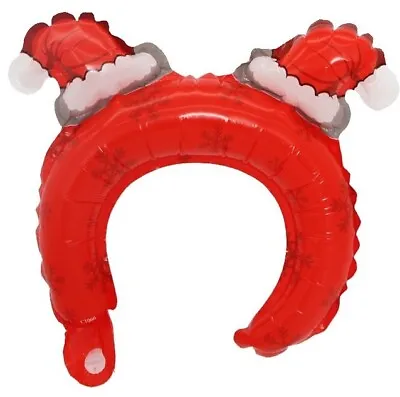 £2.49 • Buy Inflatable Christmas Hat Headband XMAS Santa Family Gift For Adult Kid Children