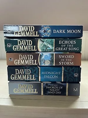 David Gemmell 5 Book Bundle Rigante Echoes Great Song Swords Night Day Dark Moon • £15