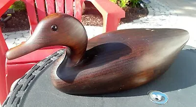 Signed H. Heap Iii The Decoy Shop Freeport Maine Hand Carved Wood Duck • $49.99