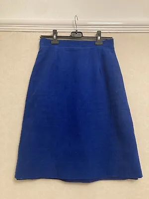 Vintage Laura Ashley Needlecord Skirt 28 Inch Waist UK Size 14 Made In GB • £25