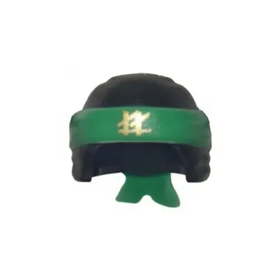 LEGO Ninjago - Minifig Wrap W/ Green Bandana W/ Gold  LL  & Knot - Black • $22.14