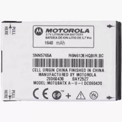 Motorola SNN5765A Extended OEM Battery K1m KRZR Q9m W510 W766 Entice W385 W380 • $4.99