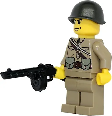 Russian WW2 Soldier PPSh Made With Real LEGO® Minifigure • $20.22