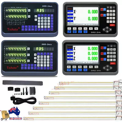 Mill Lathe Linear Scale 4 -40  Glass Scales 2/3 Axis DRO Digital Readout 5μm • $157.86