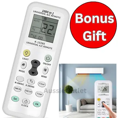Universal A/C Air Conditioning Remote Control Air Con ALL MAJOR BRANDS LCD DGS • $9.99